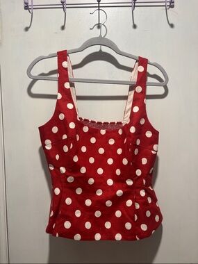 New POSSE Rosalie polka dot blouse top